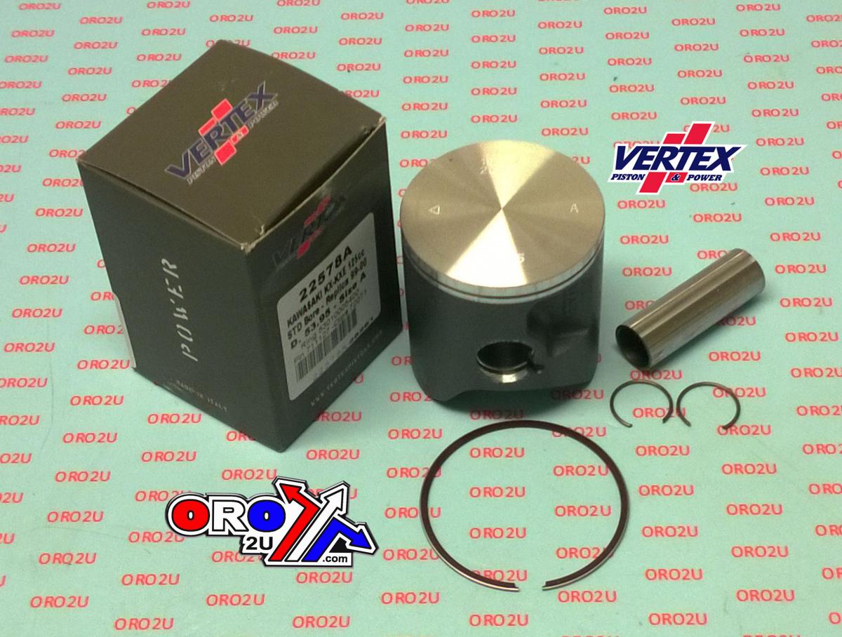 PISTON KIT VERTEX 54.0 B KAWASAKI KX125 99-00, VERTEX 22578B
