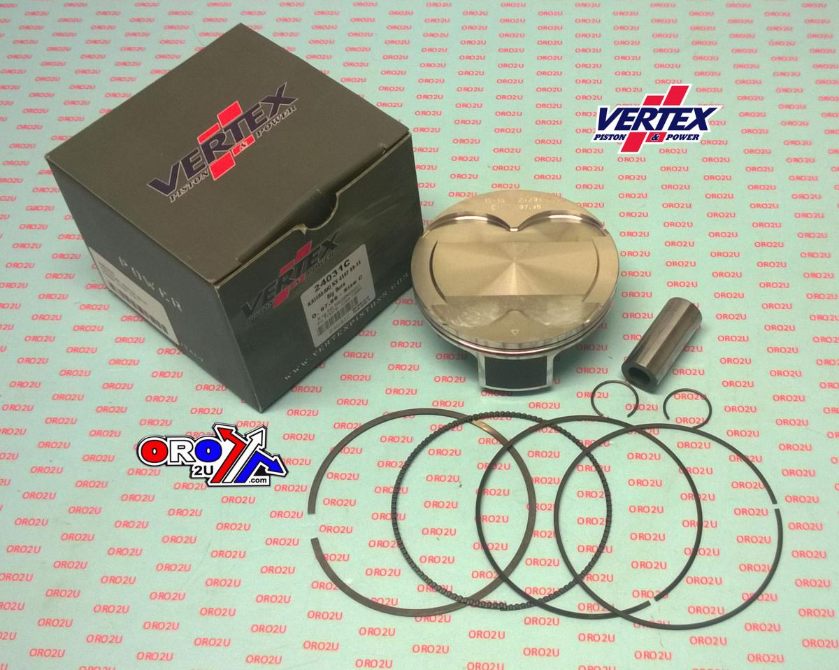 PISTON KIT VERTEX 24031C 98.0 C KAWA KX 450 09-15, OS+2:00 BIG BORE COMPR 12,5:1