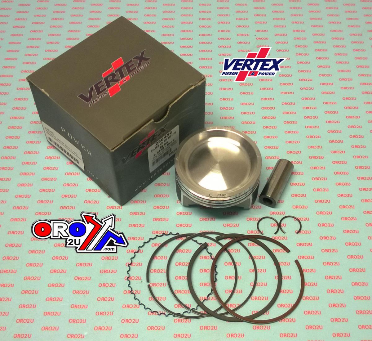 PISTON KIT VERTEX 82.0 B POLARIS ATV/UTV 800 09-14, OS+2.00 BIG BORE COMP 10,2:1