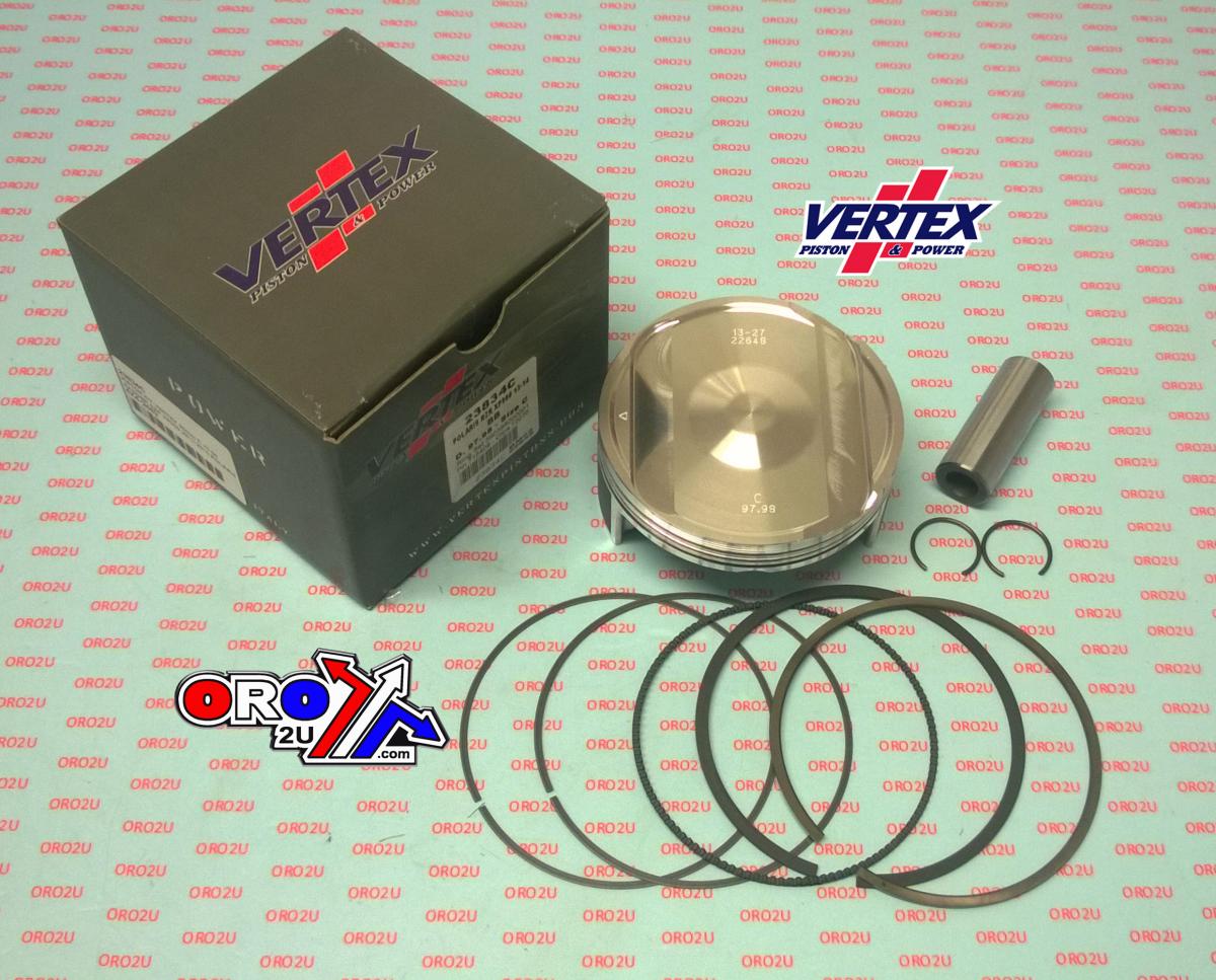 PISTON KIT VERTEX 98.0 B POLARIS RZR 900 11-13, VERTEX 23834B OS+5.00 BIG BORE