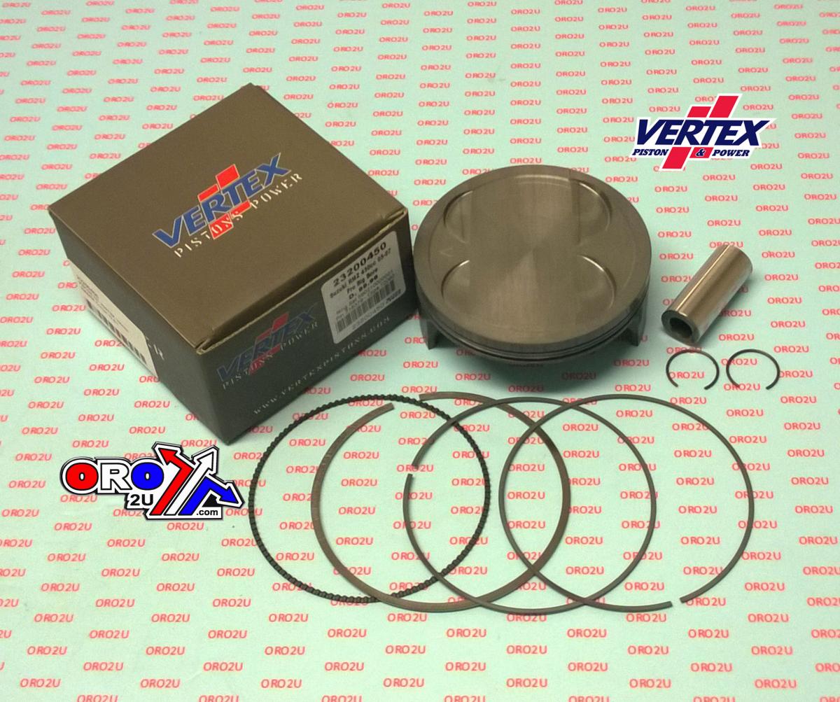 PISTON KIT VERTEX 100.0 SUZUKI RMZ 450 05-07, 23200450 OS +4.50 12,9:1 BIG BORE