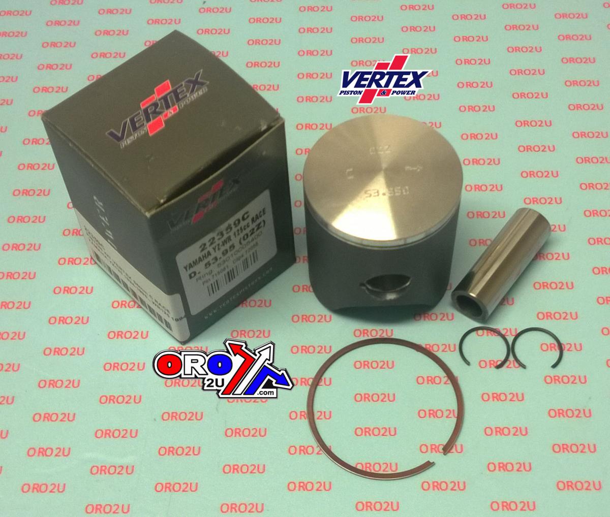 PISTON KIT VERTEX 54.0 C YAMAHA YZ125 94-96 RACE, VERTEX 22359C