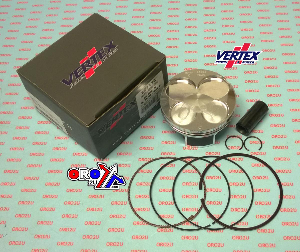 PISTON KIT VERTEX 24117B 77.0 B HC YAMAHA WR/YZ 250 16-19, HC COMPR 14,2:1