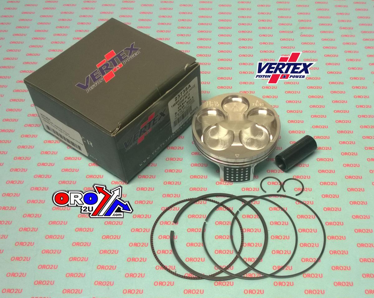 PISTON KIT VERTEX 77.0 C GP YAMAHA YZ 250 10-13, VERTEX 23738C HC COMPR 14,2:1