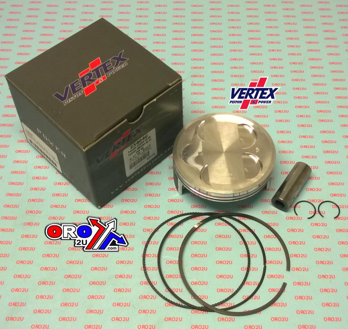 PISTON KIT VERTEX 98.0 C YAMAHA WR/YZ 450 03-15, OS +3.00 BIG BORE COMPR 12,5:1
