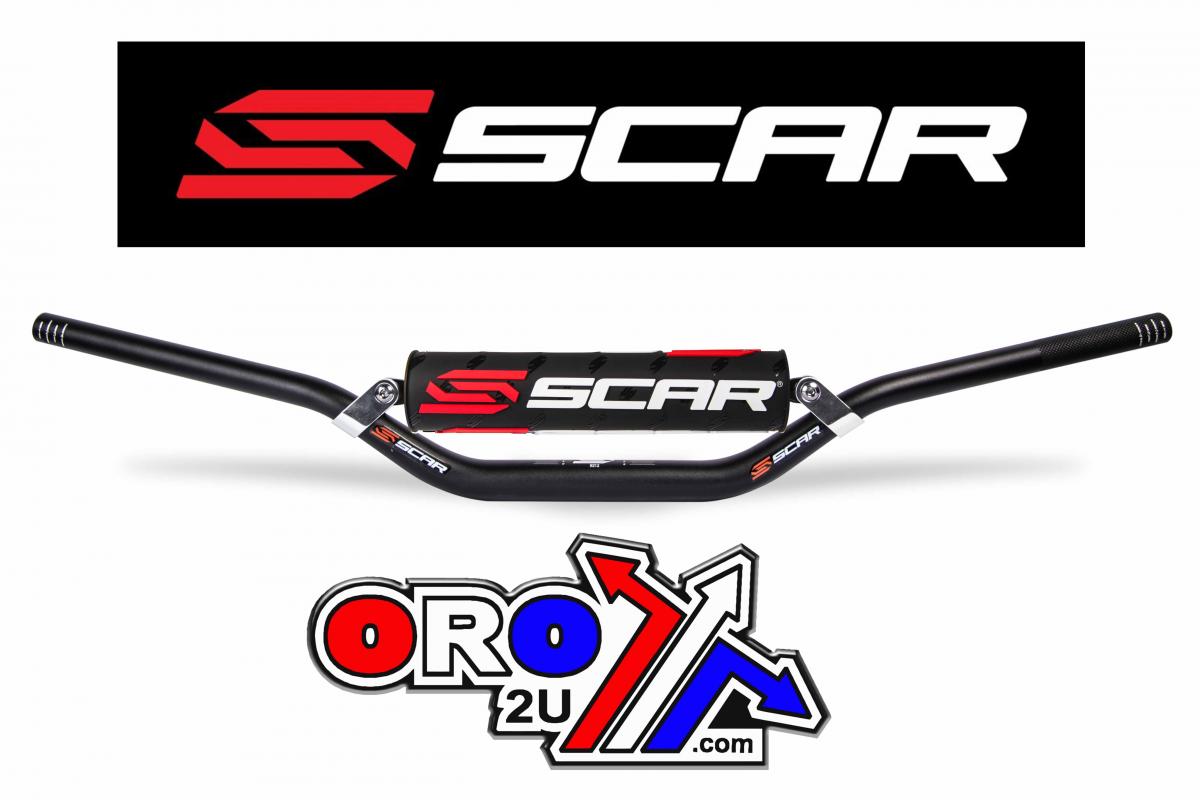 Handlebar Evolution X2 28.6 (1 1/8), with Cross Bar - Black, SCAR RACING S9272