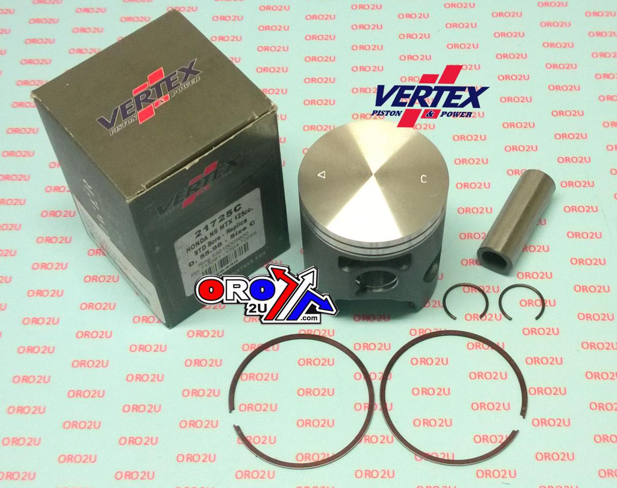 PISTON KIT HONDA MTX125 92-94 A 56.00mm, VERTEX 21725A
