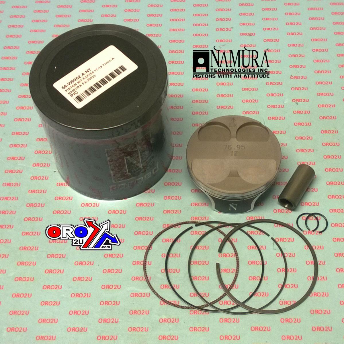 NAMURA 77mm PISTON KIT C, KAWASAKI KX-F250 2017-2019