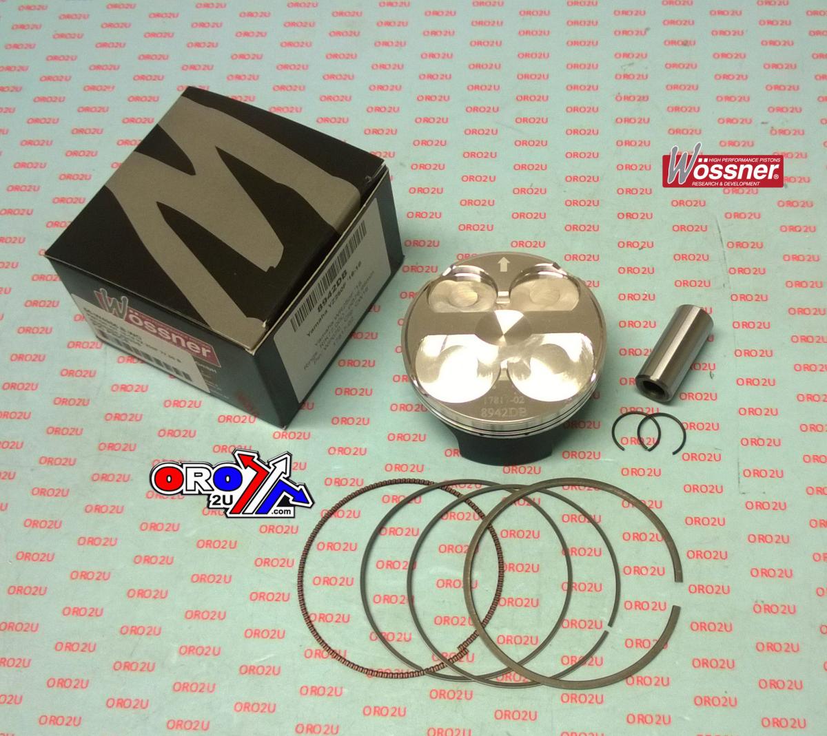 WOSSNER 77mm PISTON KIT B, YAMAHA WR250F 18-19, YZ250F 16-18, YZ250FX 17-19