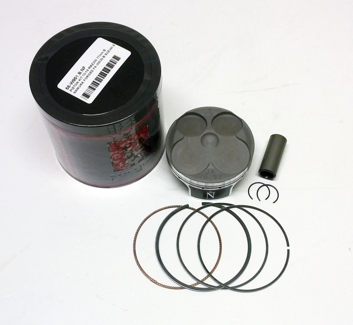 NAMURA 77mm FORGED PISTON KIT B, SUZUKI RM-Z250 2010-2023