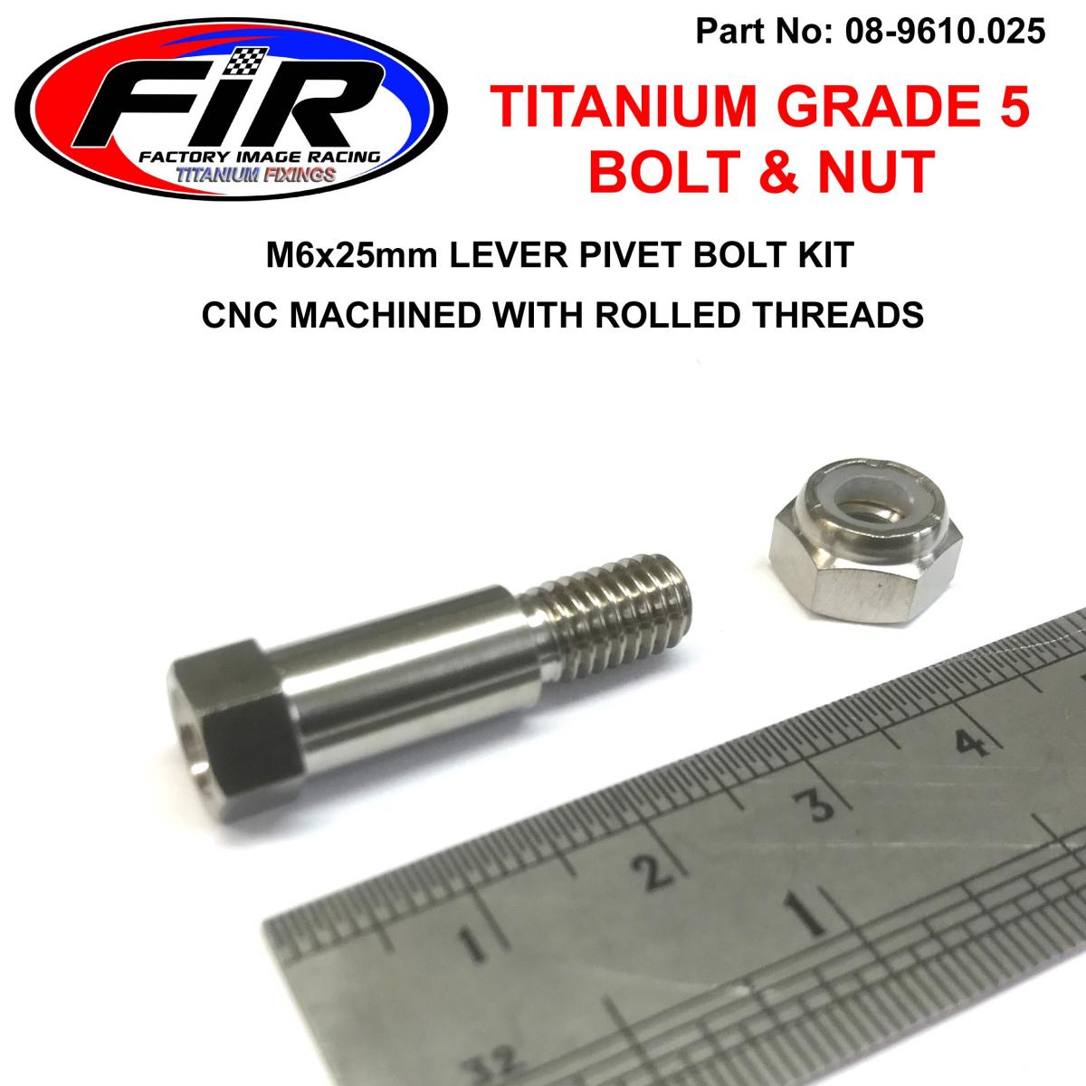TITANIUM GR5 CLUTCH LEVER PIVOT BOLT KIT KAW 92153-0807 / YAM 90109-06034