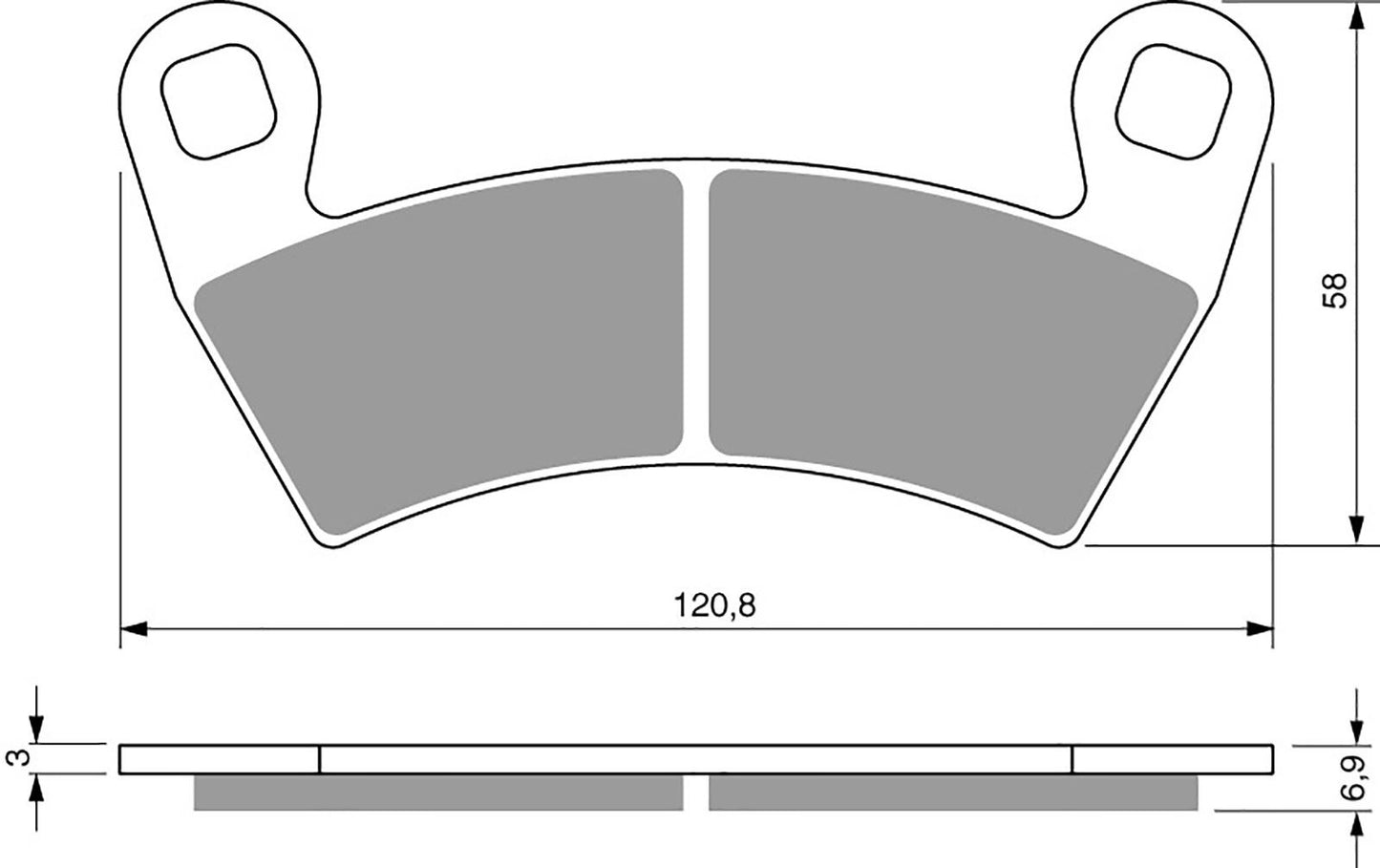 Goldfren Brake Pads K5-313, FA452, DP996
