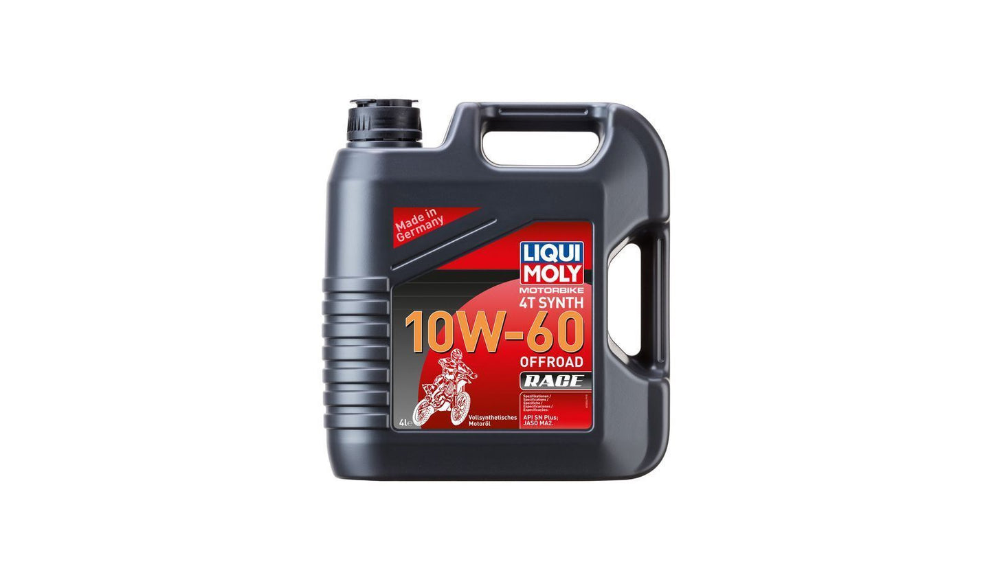 Liqui Moly 4T Motorbike Race 10w60 Off Road Fully Synthetic Oil  4 Litres