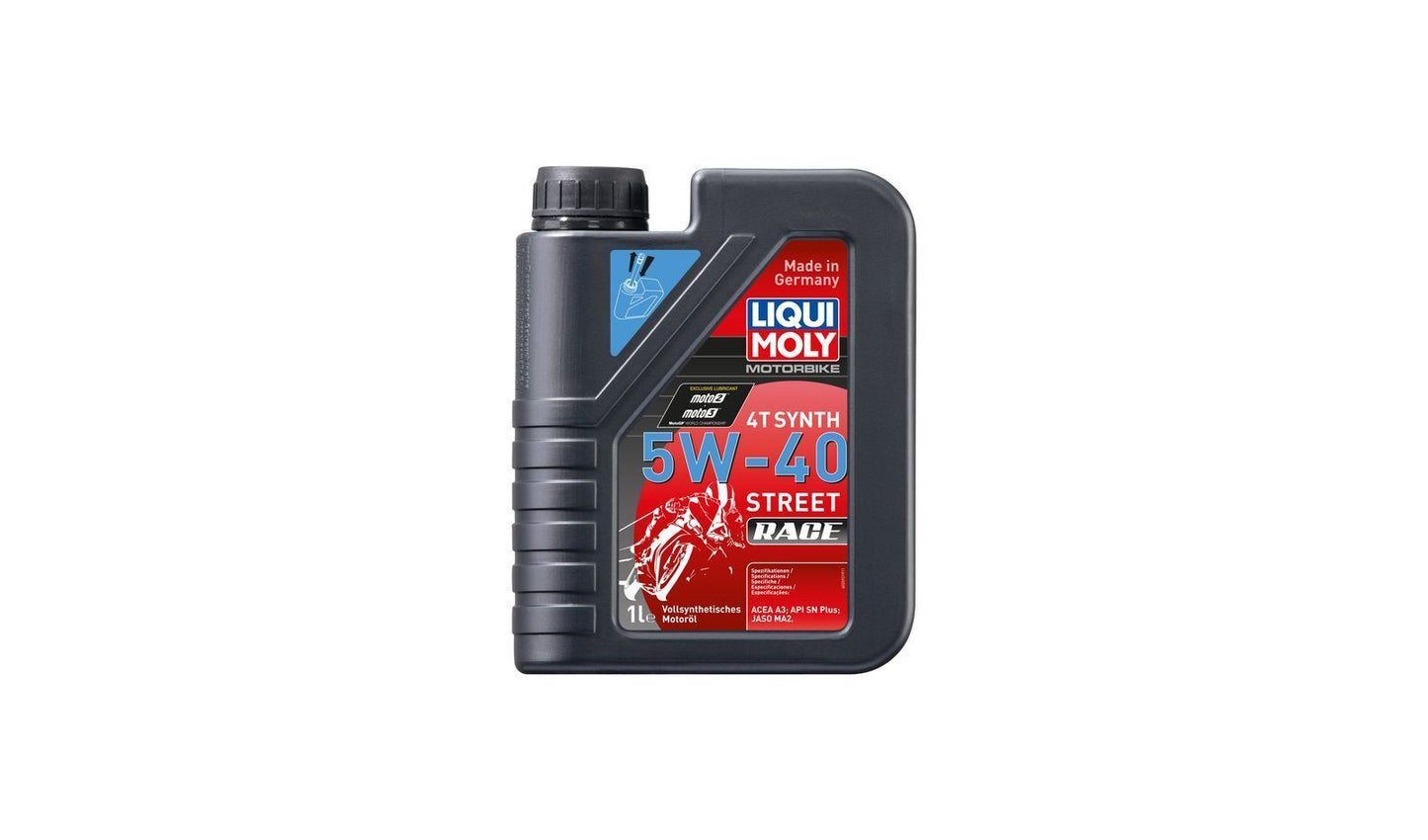 Liqui Moly 4T Motorbike Race 5w40 Street Fully Synthetic Oil  1 Litre