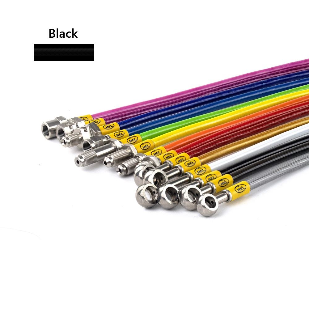 BLACK Hel Clutch Braided Hose Line For Kawasaki ZXR750 ZX750 J1 - L3 1991-1995