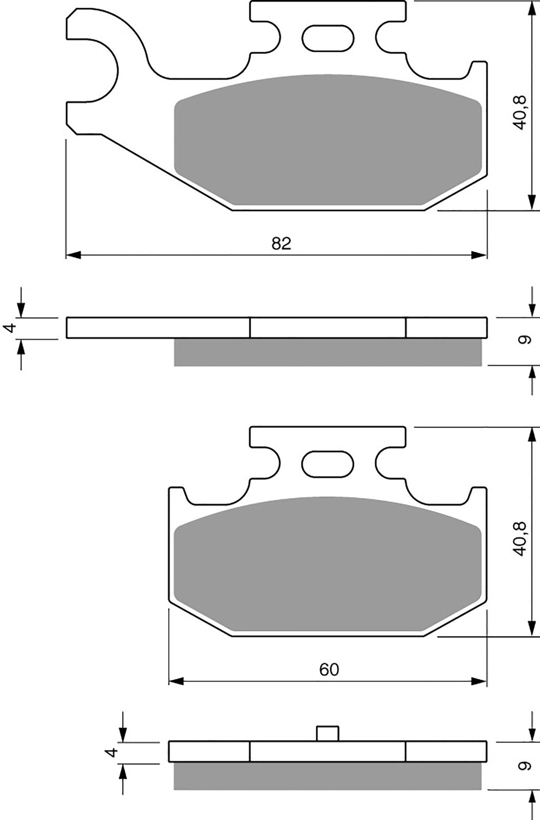 Goldfren Brake Pads AD295, FA428, SBS816, FDB2235