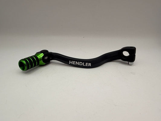 Gear Lever Alloy Black with Green Tip Kawasaki KX65 00-20