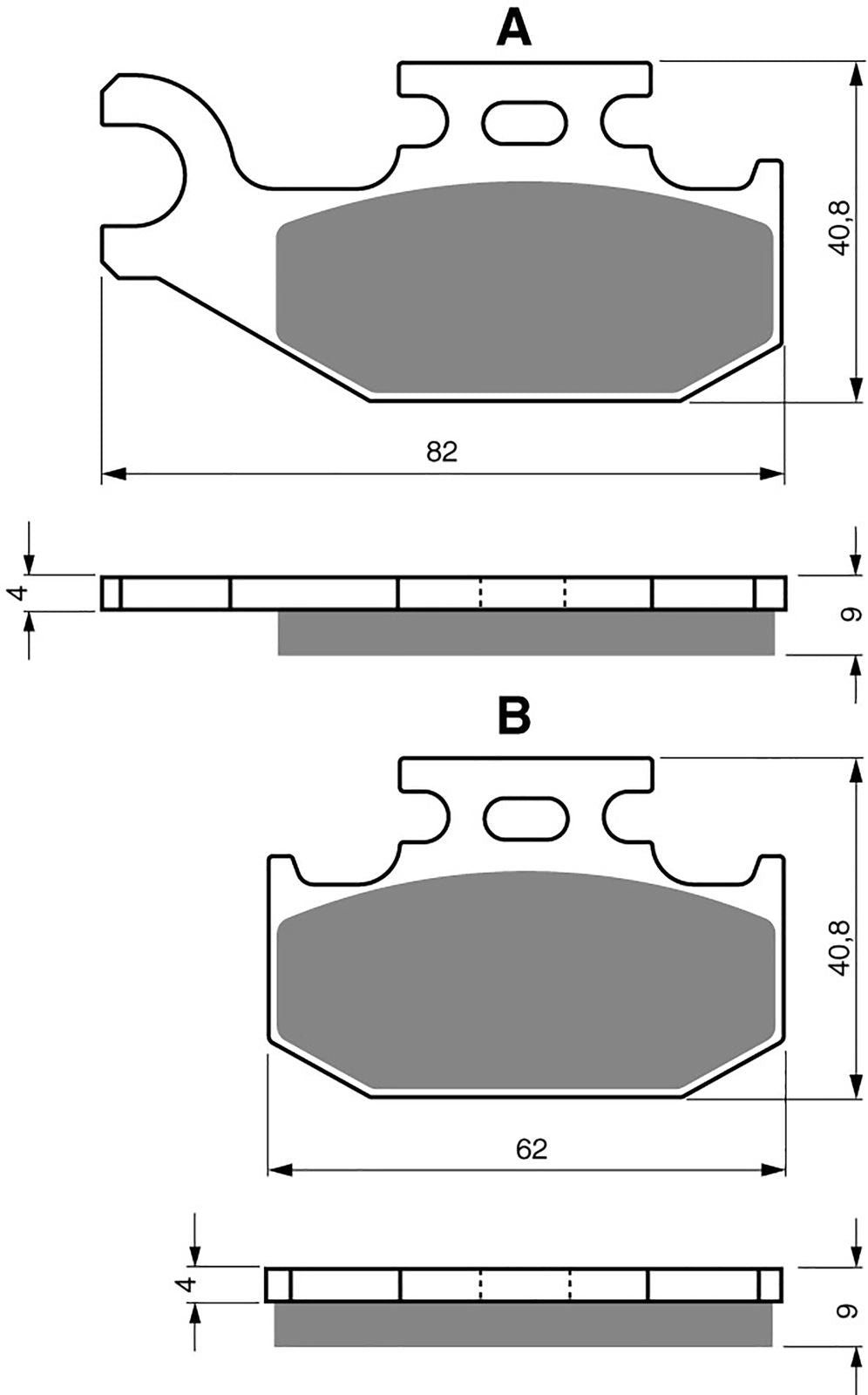 Goldfren Brake Pads K5-205, FA317, FA414, S BS767, FDB2149, DP920