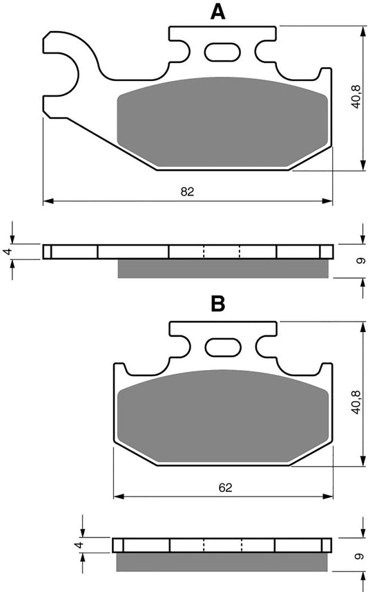 Goldfren Brake Pads K5-205, FA317, FA414, S BS767, FDB2149, DP920