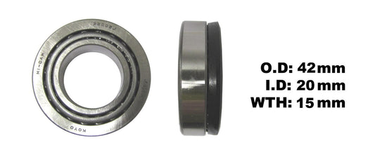 Taper Bearing ID 25mm x OD 47mm x Thickness 15mm + Seal