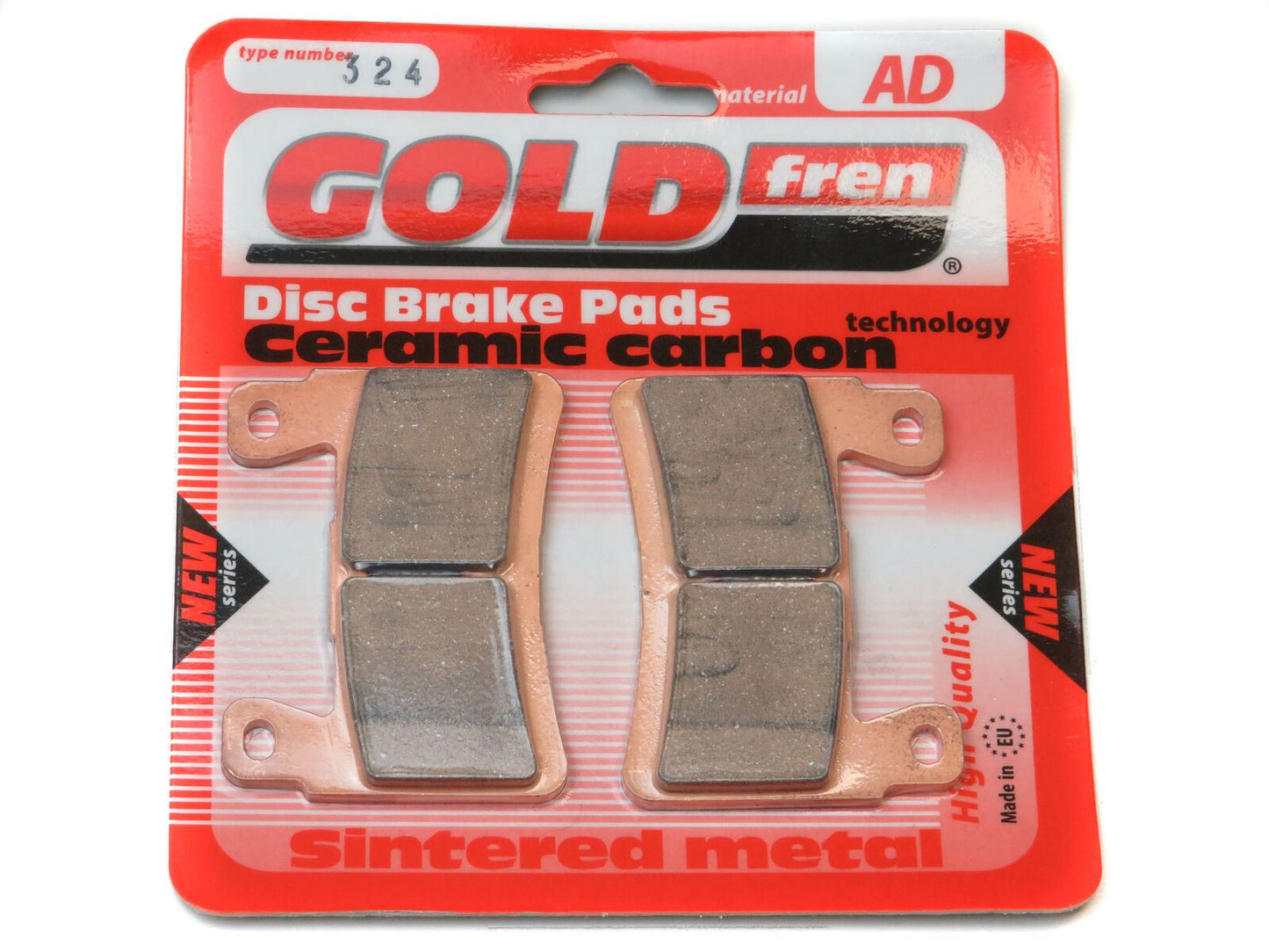 Goldfren AD324, FA296 as       fitted to ZX6-R 13, front