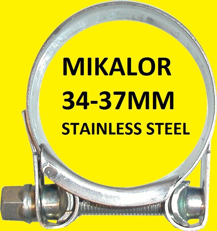 Mikalor 34-37mm Stainless Steel Exhaust Clamp