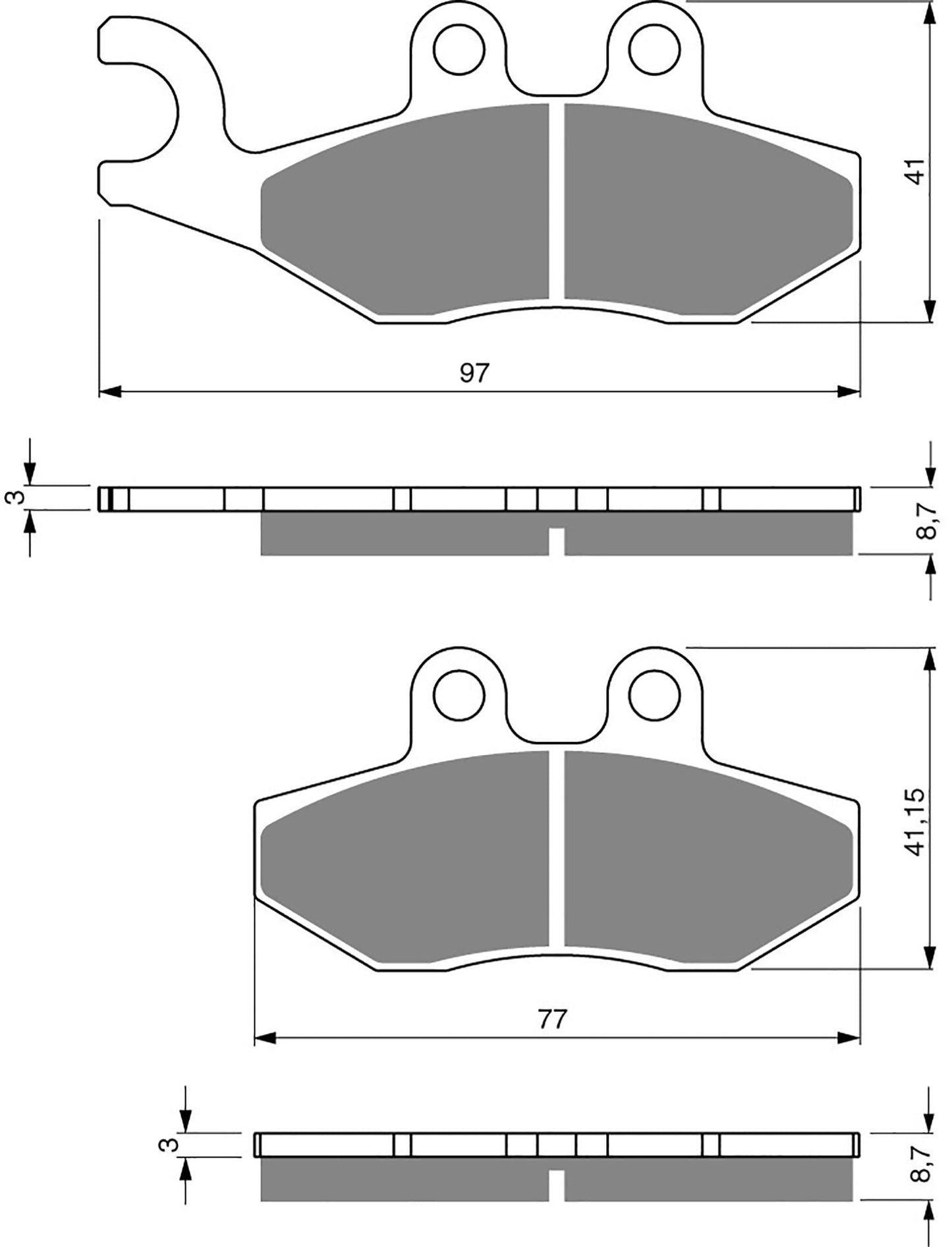 Goldfren Brake Pads S33-293, FA353