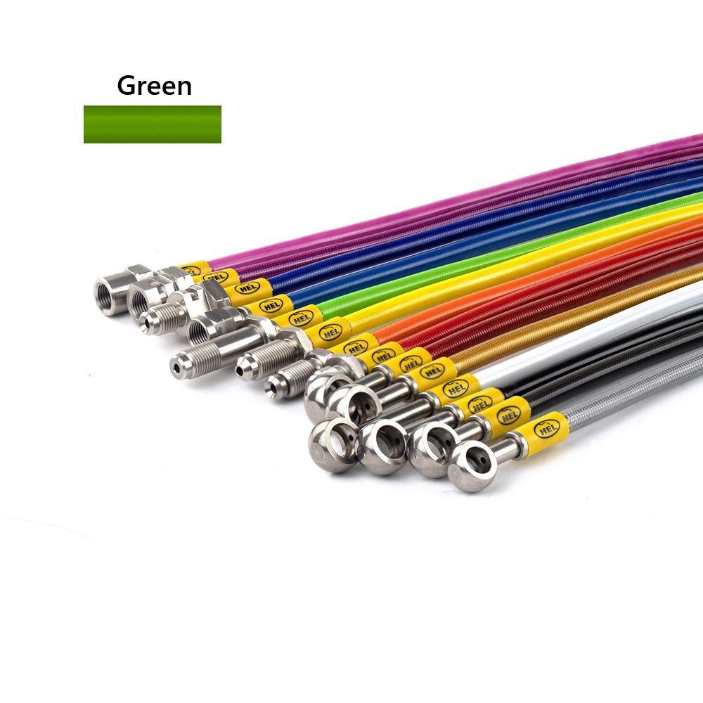 GREEN Hel Clutch Braided Hose Line For Suzuki GSXR750 J - M 1988-1991