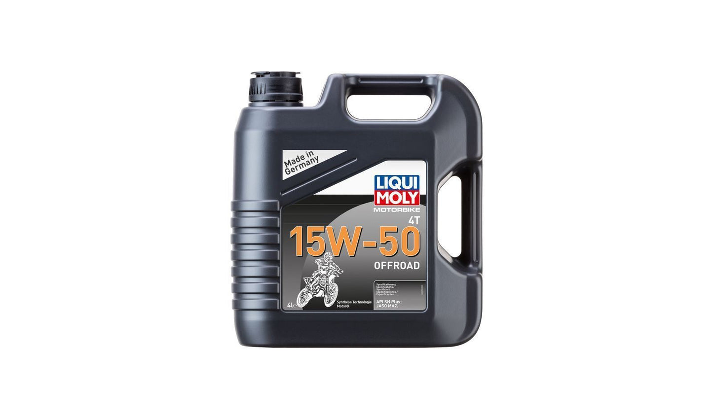 Liqui Moly 4T Motorbike 15w50 Off Road Synthetic Technology Oil  4 Litres
