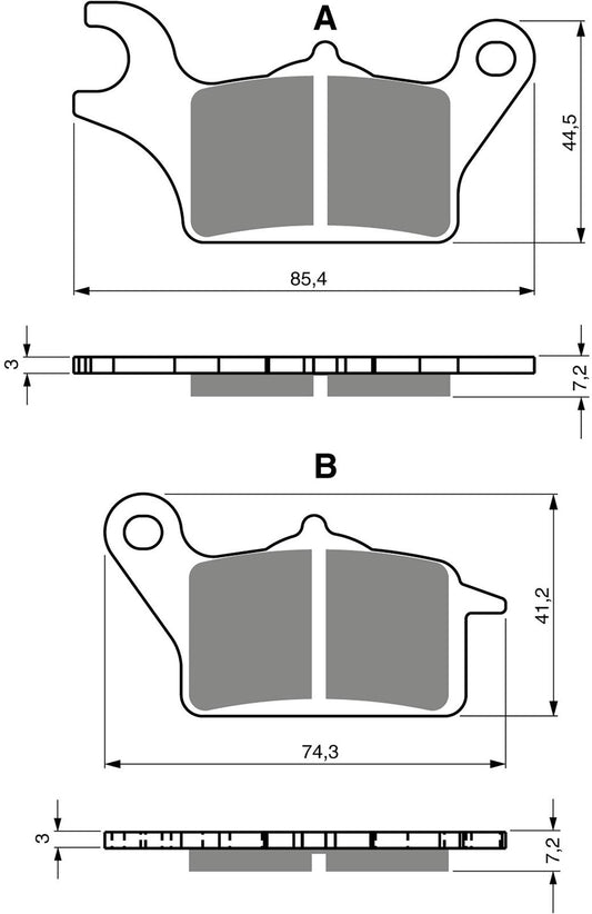 Goldfren Brake Pads AD387 FA708