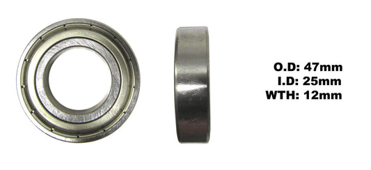 Bearing Koyo 6005Z(I.D 25mm x O.D 47mm x W 12mm)
