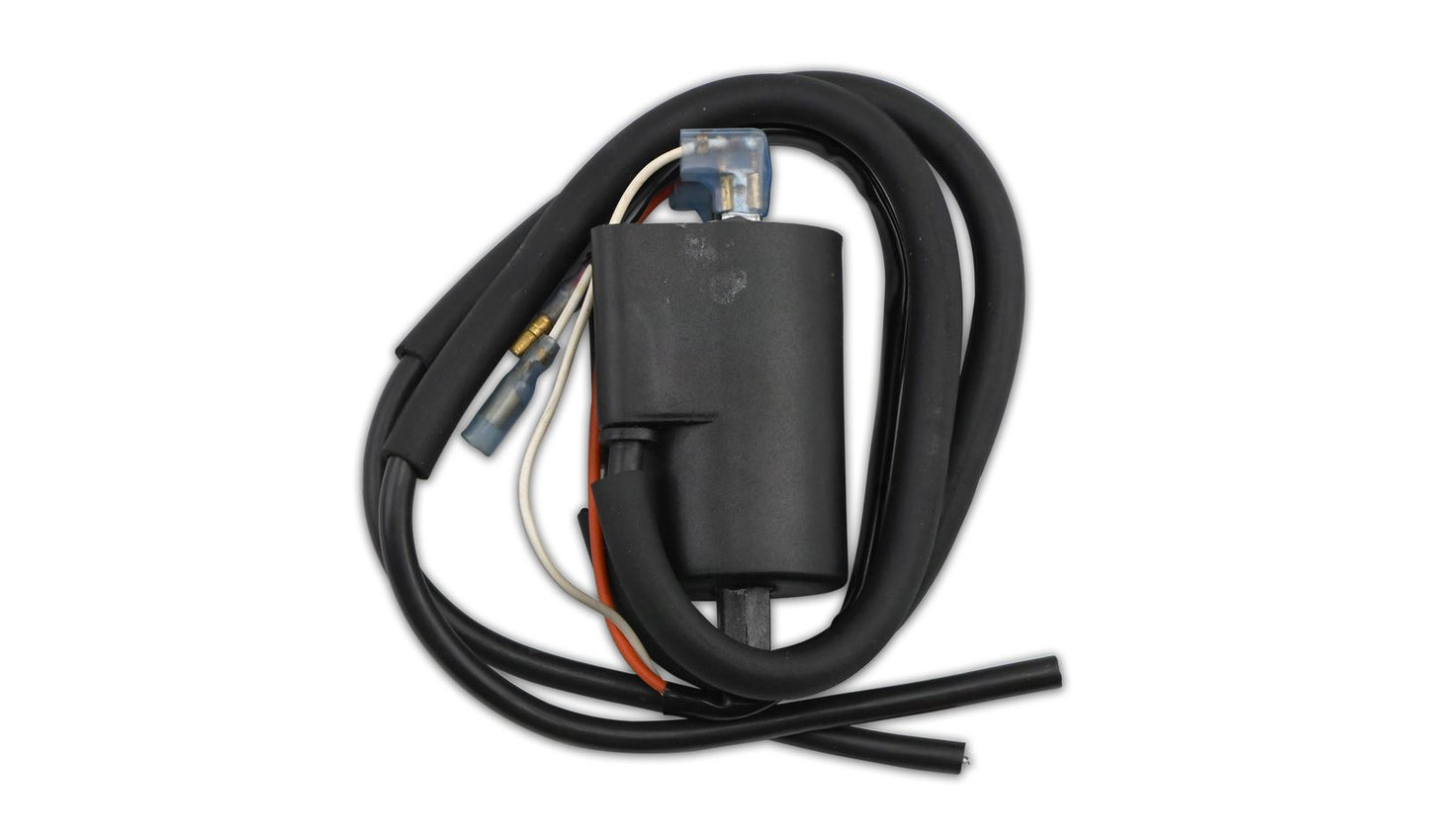 Ignition Coil 12v Points Twin Lead Boyer Bransden Style (90mm Centres) (P:4..30Oh, S: 18.70KOh)