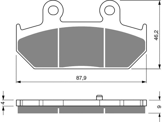 Goldfren Brake Pads AD265, FA412, SBS831