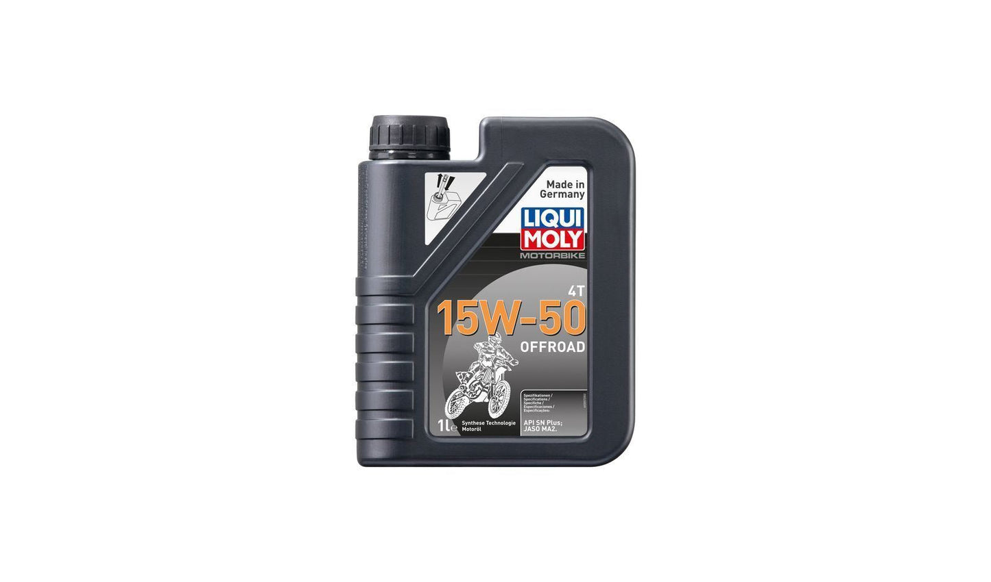 Liqui Moly 4T Motorbike 15w50 Off Road Synthetic Technology Oil  1 Litre