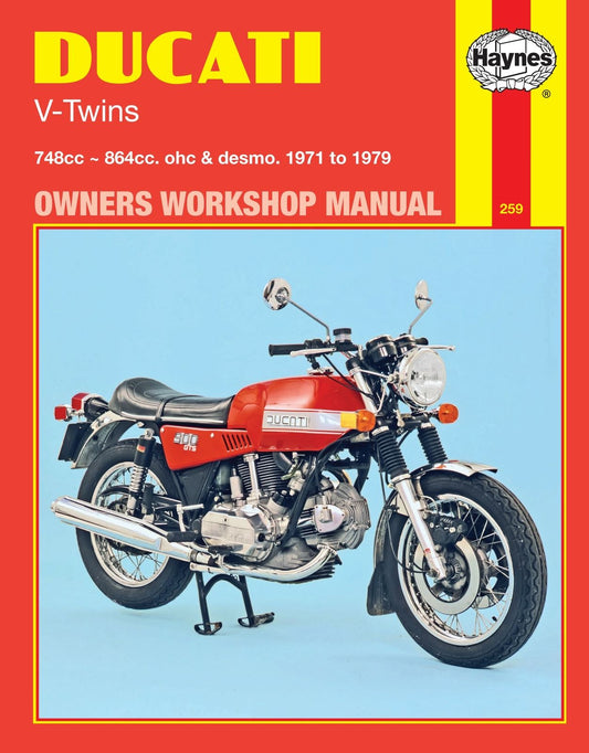 Haynes Manual For Ducati V-Twins 750 & 850 OHC & Desmo 1971-1979