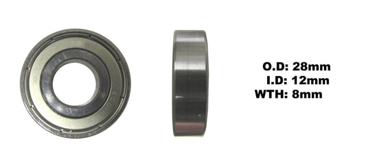 Bearing NTN 6001ZZ(I.D 12mm x O.D 28mm x W 8mm)
