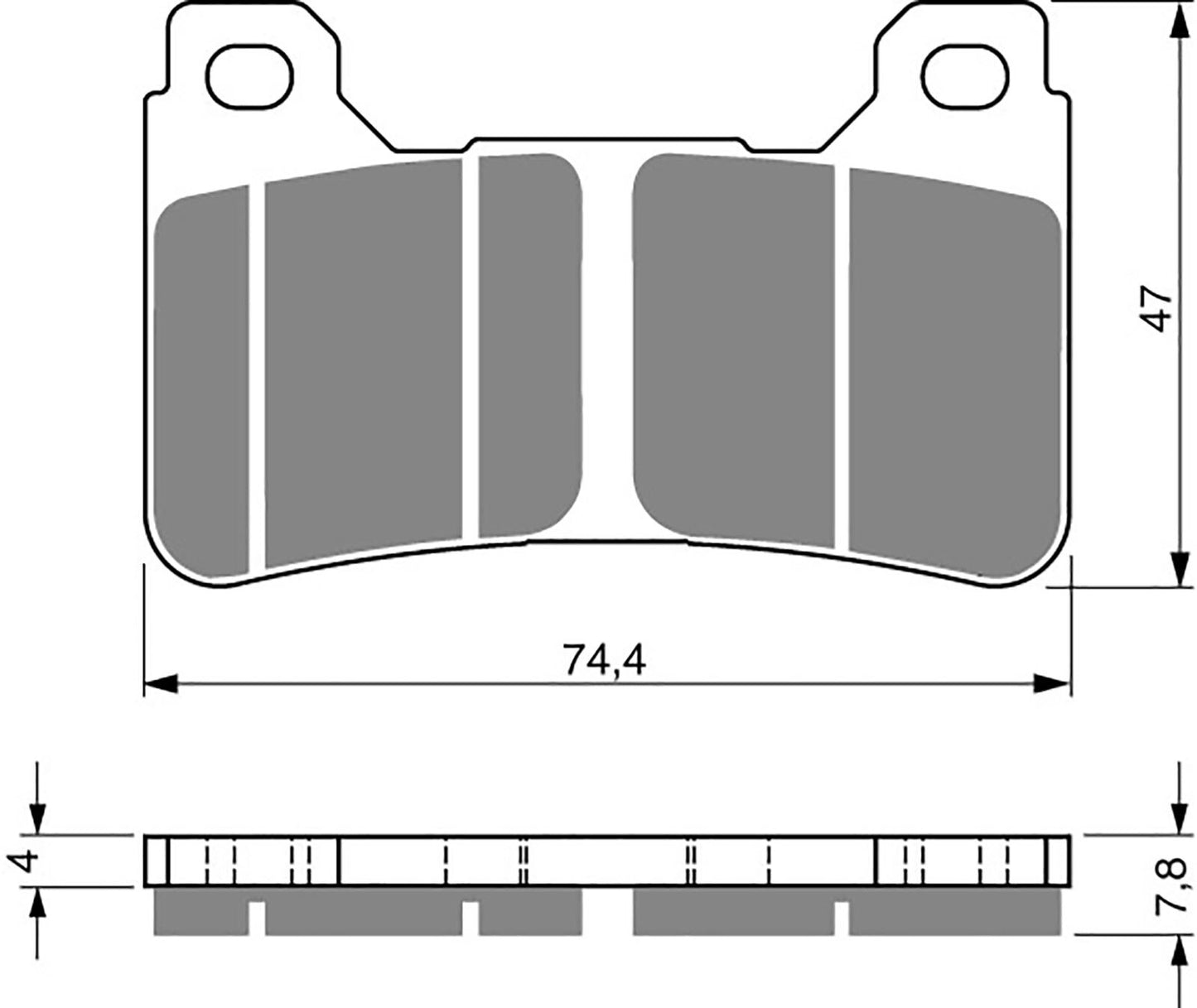 Goldfren Brake Pads S33-214 FA390, VD170, SBS809, FDB2181, DP950