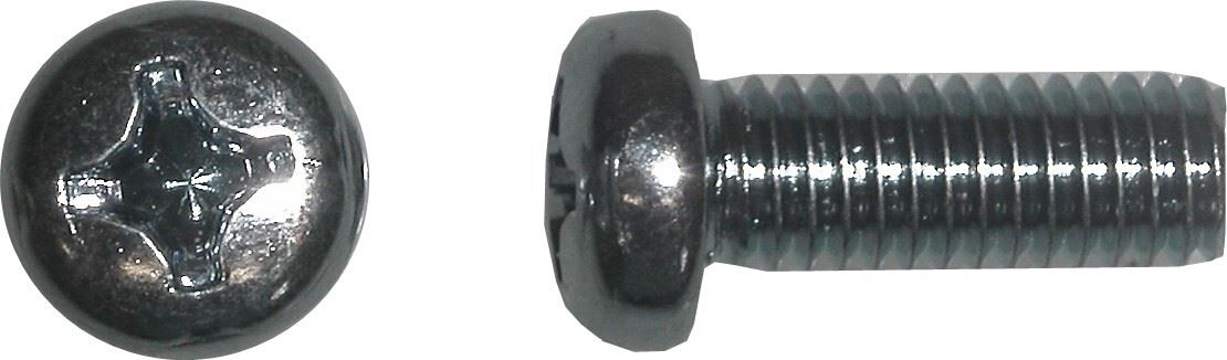 Screws Philips Pan Head M6 x 25mm x 1.00mm Pitch
