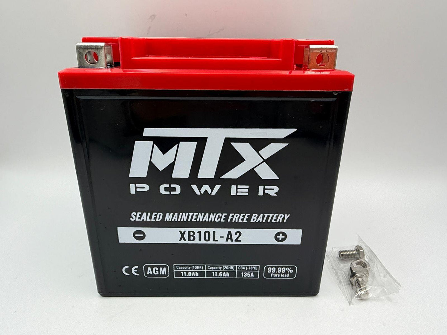 MTX Power Battery XB10L-A2 Sealed 12v 11.0AH CCA:135A L:135mm H:145mm W:90mm CB10L-A2, CB10L-B2, CB10L-BP, CB10L-B, US10LB