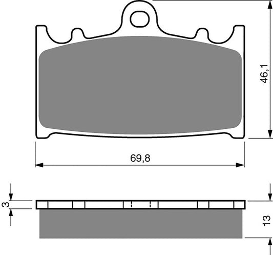 Goldfren Brake Pads AD206, FA366, SBS789, FDB2163