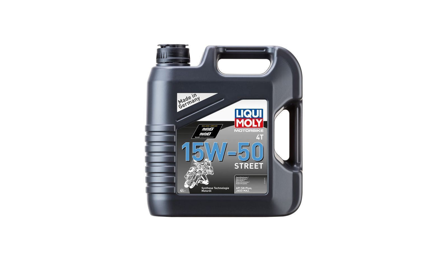 Liqui Moly 4T Motorbike 15w50 Street Synthetic Technology Oil  4 Litres