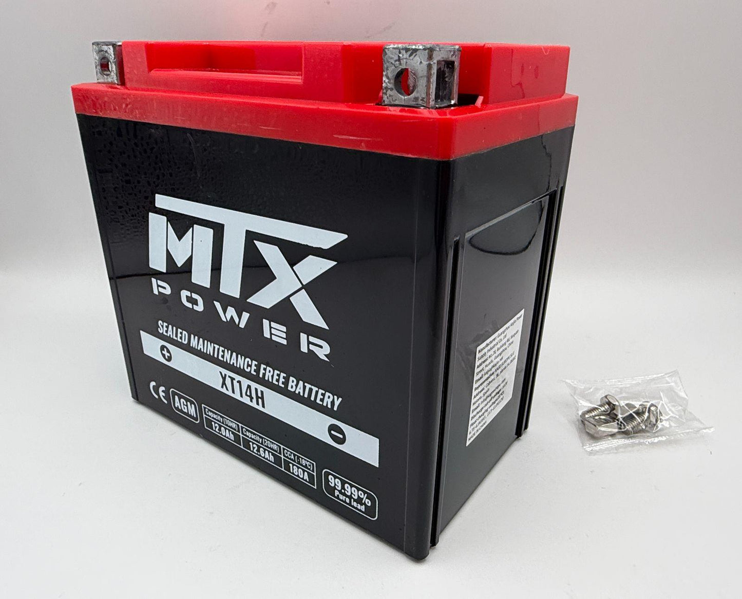MTX Power Battery XT14H Sealed 12v 14.0AH CCA:200A L:150mm H:146mm W:87mm CTX14-BS, KMX14-BSK, CTX14H-BS, US14