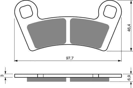 Goldfren Brake Pads S33-343, FA456