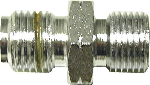 Adaptor 10mm x 1.00mm Concave Chrome fits on to 1/8 Hose End