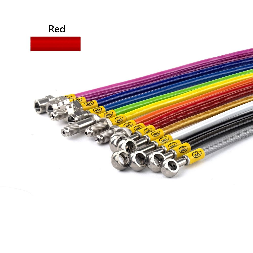 RED Hel Clutch Braided Hose Line For Yamaha V-Max 1200 1985-2003