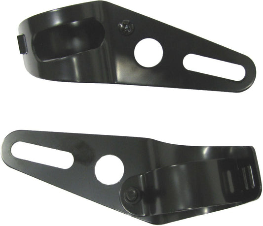 HeadLight Brackets Black For Forks 37mm to 42mm (Pair)