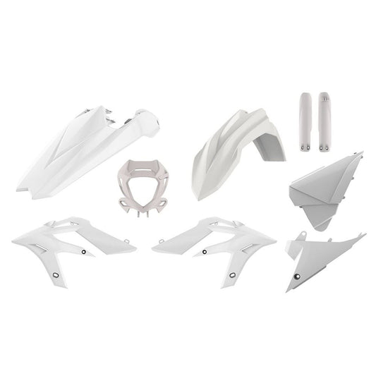 POLISPORT PLASTIC KIT + FORK GUARDS BETA X-TRAINER 250-300 2015-2019, WHITE