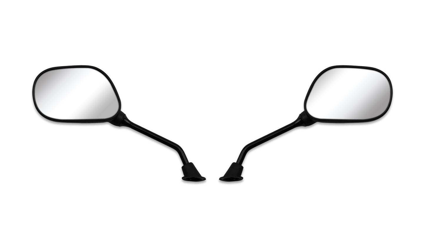 Mirrors 10mm Black Rectangle Left & Right Yamaha YBR125