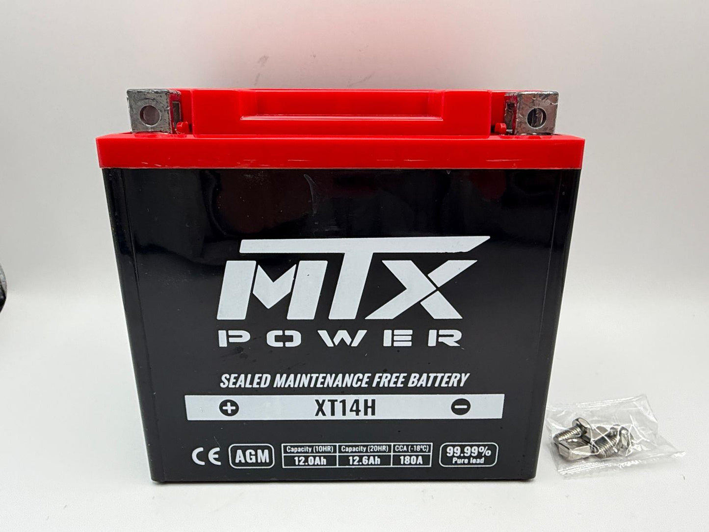 MTX Power Battery XT14H Sealed 12v 14.0AH CCA:200A L:150mm H:146mm W:87mm CTX14-BS, KMX14-BSK, CTX14H-BS, US14