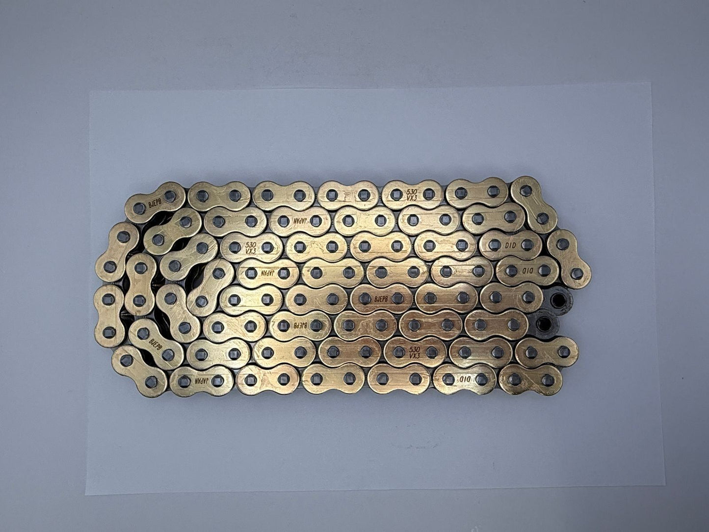 DID Chain Heavy Duty X-Ring Gold (G&B) VX3 530-108L (44.4KN) (ZJ Rivet Link)